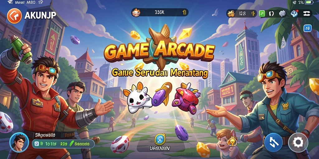 Tangkapan layar dari gameplay seru AKUNJP yang menantang.