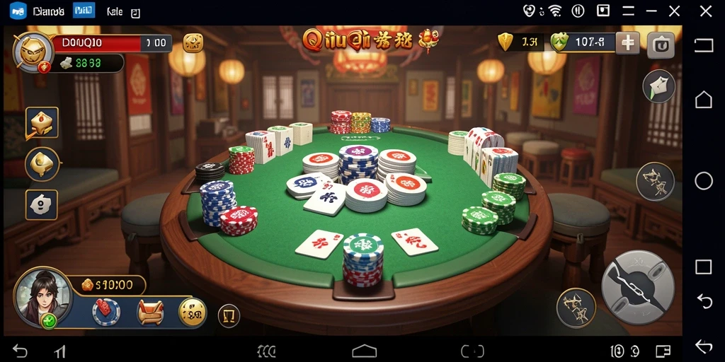 Tampilan menarik dari gameplay QiuQiu di ID098.