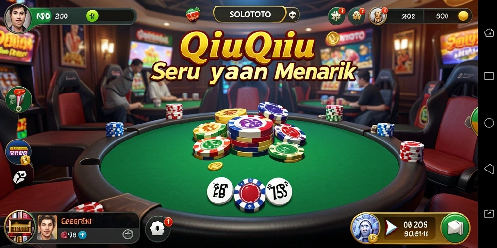 Gameplay seru dan menegangkan dari QiuQiu di SOLOTOTO.