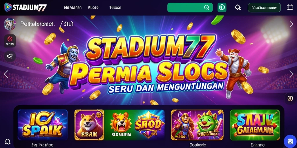 Tampilan gameplay menarik dari permainan Slot STADIUM77.